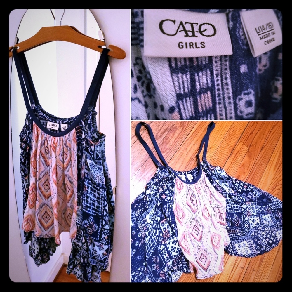CATO GIRLS Hankercheif Crop Top